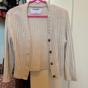 Old Navy Girl’s Beige Cardigan